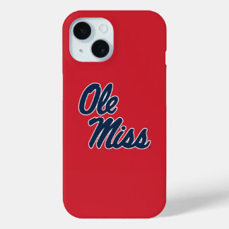 Coque Pour iPhone 15 Université du Mississippi | Ole Miss Script