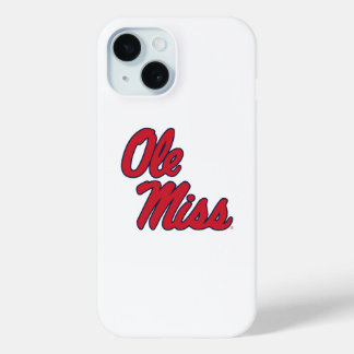 Coque Pour iPhone 15 Université du Mississippi | Ole Miss Script
