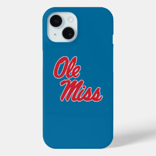 Coque Pour iPhone 15 Université du Mississippi   Ole Miss Script