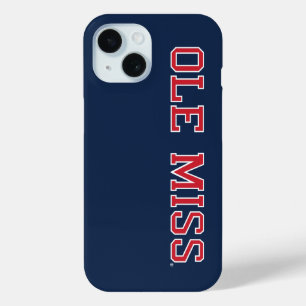 Coque Pour iPhone 15 Université du Mississippi   Ole Miss Wordmark