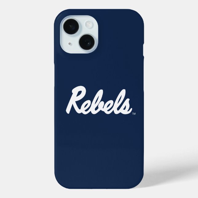 Coques Case-Mate iPhone Université du Mississippi | Script Rebels (Verso)