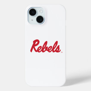 Coque Pour iPhone 15 Université du Mississippi Script Rebels