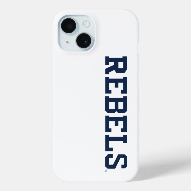 Coques Case-Mate iPhone Université du Mississippi | Wordmark Rebels (Verso)