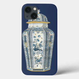 Case-Mate iPhone Case Urne asiatique décorative en bleu et blanc