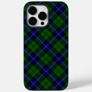 Coque Pour Pour iPhone 14 Pro Max Urquhart tartan bleu vert plaid