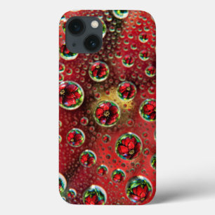 Etui iPhone 13 USA, Colorado, Lafayette. Water bubbles on glass 3