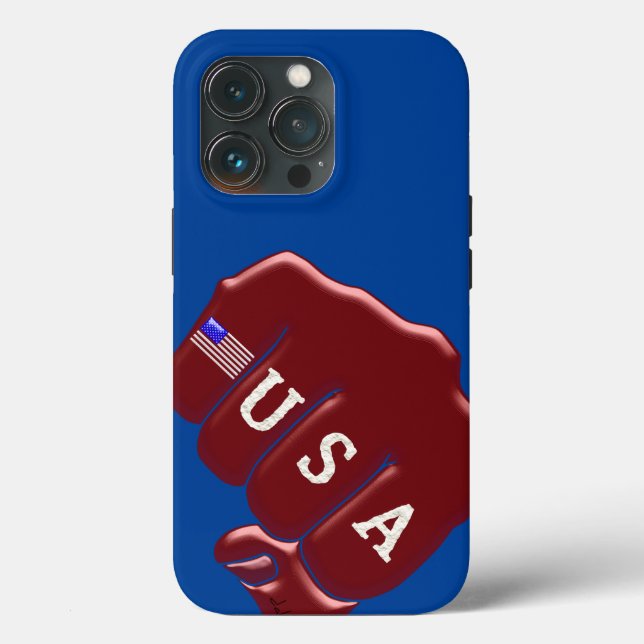 Coques Case-Mate iPhone USA Fist Bump avec le drapeau américain Coque-Mate (Verso)