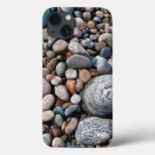 Case-Mate iPhone Case USA, Michigan. Polished Pebbles On The Shore
