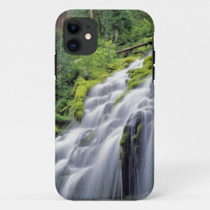 Coque iPhone 11 USA, Oregon, Proxy Falls. Les chutes Proxy se pré