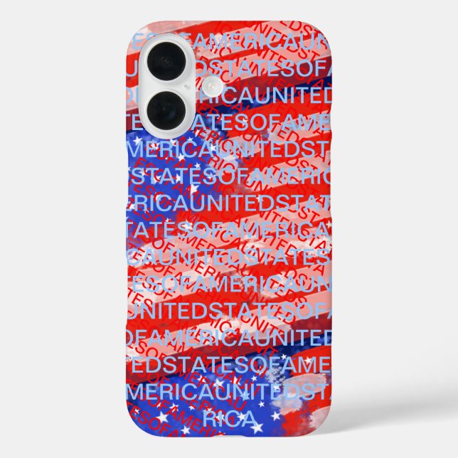 Coques Case-Mate iPhone USA patriotic country flag (Verso)