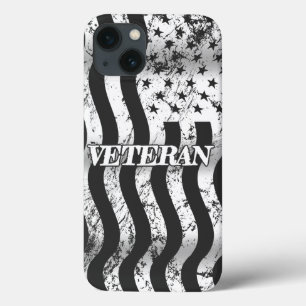 Case-Mate iPhone Case USA Veteran - blanc vintage vertical