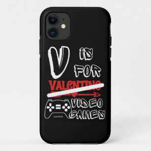 Case-Mate iPhone Case V IS FOR VIDEO GAMES drôle de valentines jour