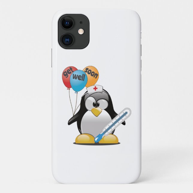 Coques Case-Mate iPhone Va-t'en bientôt. Infirmière de pingouin. (Dos)