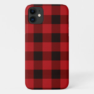 Case-Mate iPhone Case vacances d'hiver rustique plaid de buffle noir rou