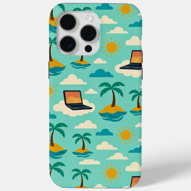 Coques Case-Mate iPhone Vacances virtuelles  (Verso)