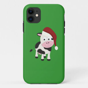 Coque iPhone 11 vache de Noël