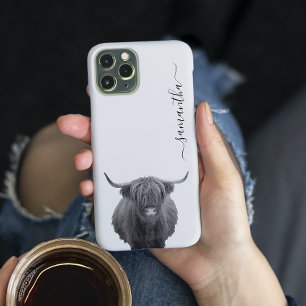Case-Mate iPhone Case Vache Highland manuscrite 12 Coque-coque iphone