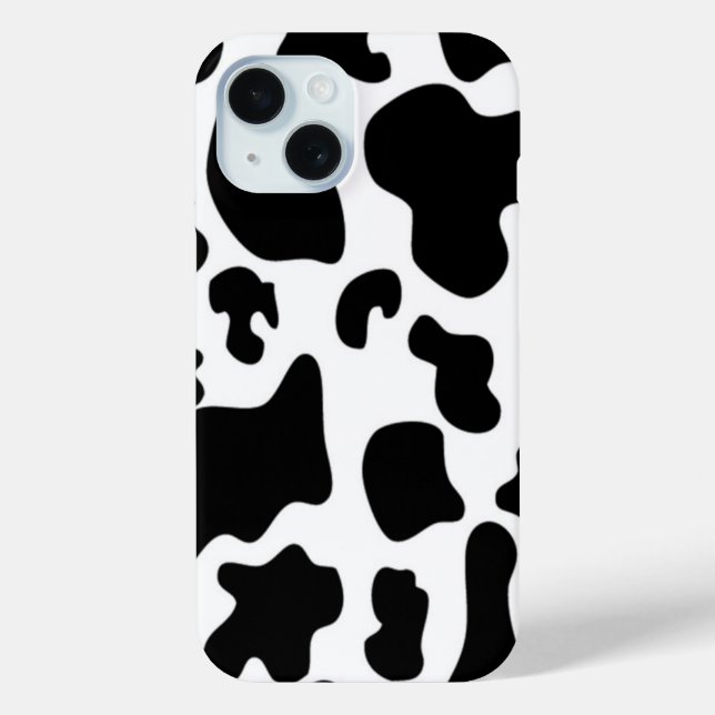 Coques Case-Mate iPhone Vache noire et blanche (Verso)