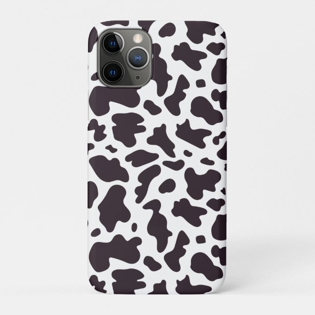 Coques Case-Mate iPhone Vache noire et blanche Imprimer minimaliste modern (Dos)