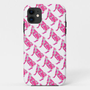 Etui iPhone Case-Mate Vache rose et blanc Silhouette