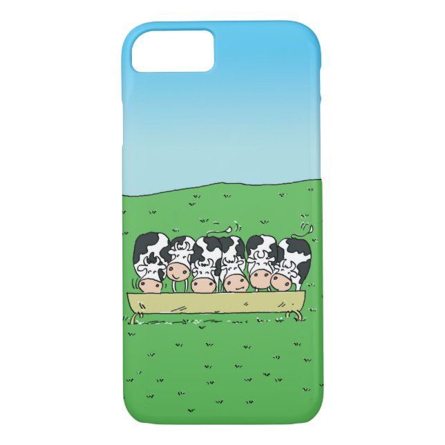 Coques Case-Mate iPhone Vaches et châteaux dans un champ d'agriculteurs (Dos)