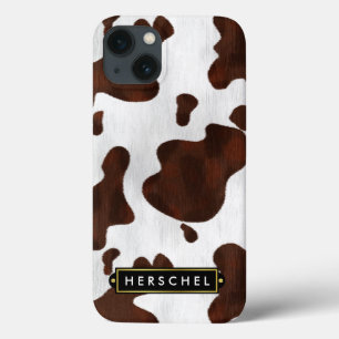 Etui iPhone 13 Vachette Faux Cuir Occidental Repéré Personnalisé