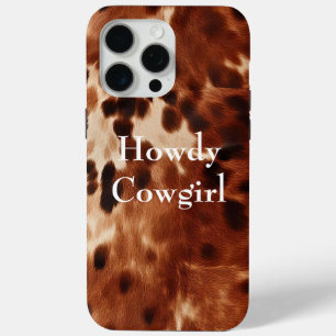 Coque iPhone 15 Pro Max Vachette noire Brown