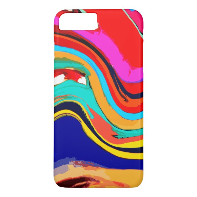 Coques Case-Mate iPhone Vague abstraite colorée de cas plus de l'iPhone 7 (Dos)