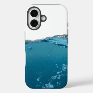 Coque Pour iPhone 16 Vague cool bleu clair