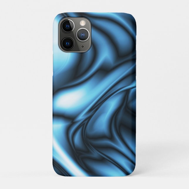 Coques Case-Mate iPhone Vague de soie bleue (Dos)