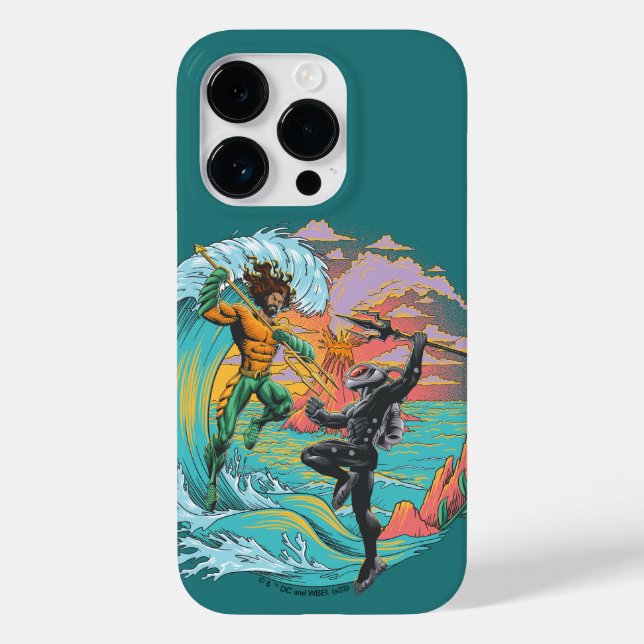 Coques Case-Mate iPhone Vague marémotrice Aquaman & Black Manta (Verso)
