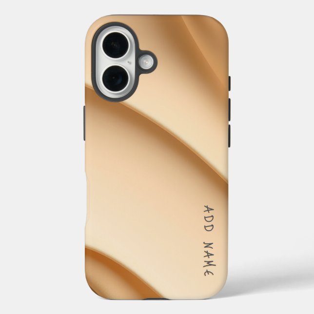 Coques Case-Mate iPhone Vagues Abstraites beiges douces (Verso)