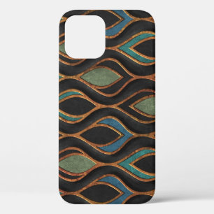 Case-Mate iPhone Case Vagues de gravure : Bronze Texture de cuivre