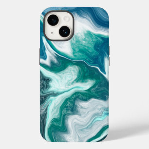Coque Pour iPhone 14 Vagues de plage turquoise et Turquoise
