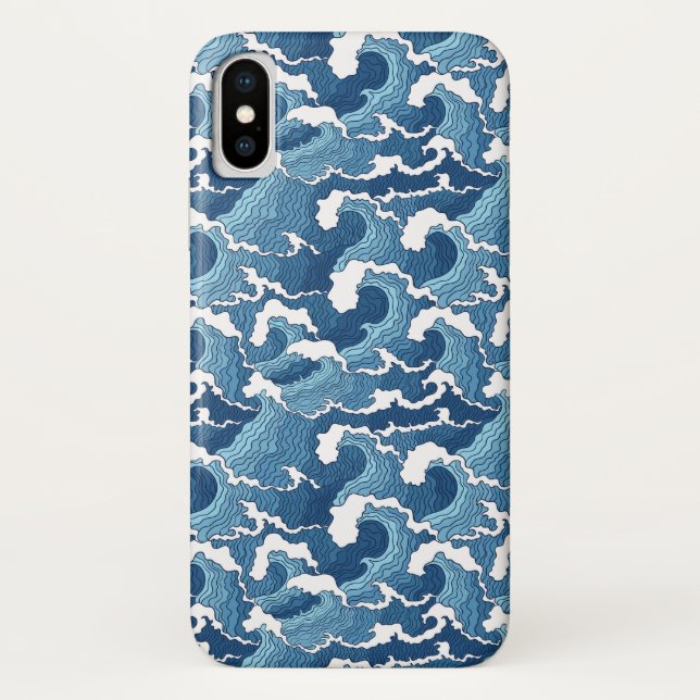 Coques Case-Mate iPhone Vagues de résumé (Dos)