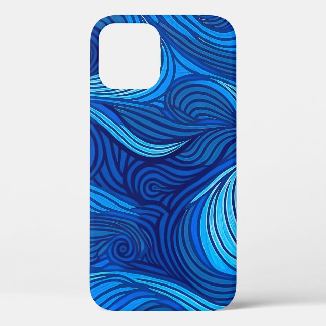 Coques Case-Mate iPhone Vagues d'eau bleu turquoise Abstraite | (Verso)