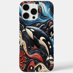 Coques iPhone 16 Pro Max Vagues dynamiques : Les baleines en harmonie