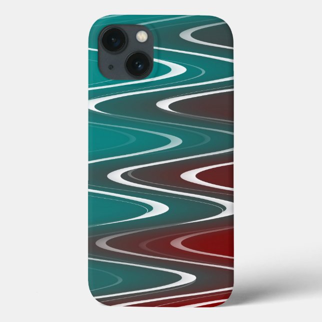 Coques Case-Mate iPhone Vagues en blanc (Verso)