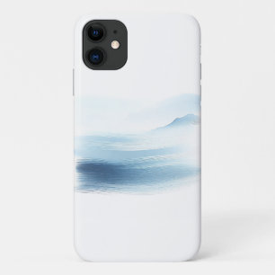 Case-Mate iPhone Case Vagues minimalistes abstraites à l'aquarelle bleue