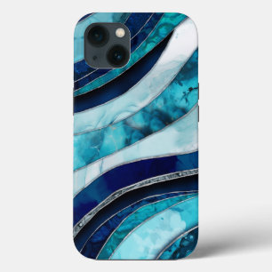 Case-Mate iPhone Case Vagues - Mixte Media Blue Abstrait