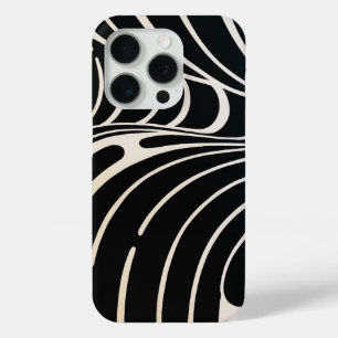 vagues noires et blanches coques iphone