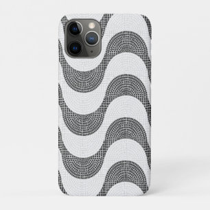 Case-Mate iPhone Case vagues noires et blanches en pavé portugais