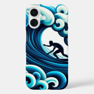 Coque Pour iPhone 16 Vagues océaniques