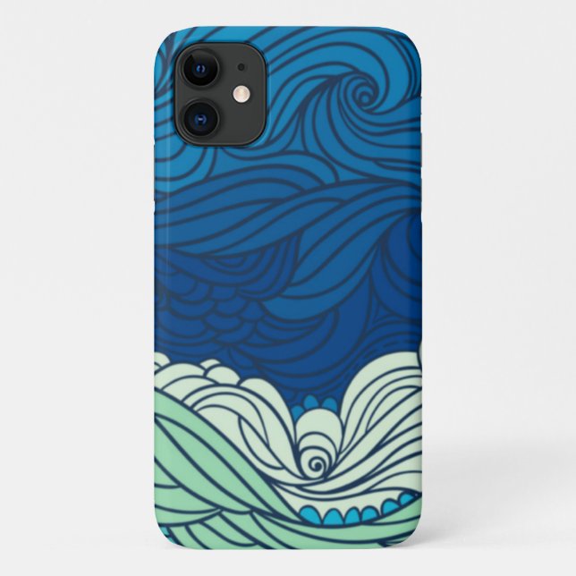 Coques Case-Mate iPhone Vagues océaniques Abstraites (Dos)