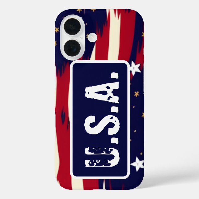 Coques Case-Mate iPhone Vagues patriotiques (Verso)