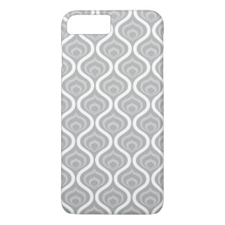Coque iPhone 8 Plus/7 Plus Vagues Rétro Grises