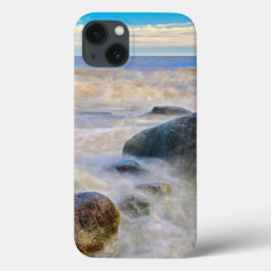Coques Pour iPhone Vagues se brisant sur les rochers du rivage