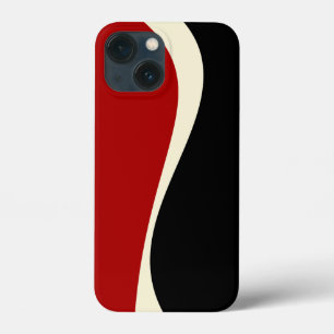 Case-Mate iPhone Case Vagues simples 2 en rouge et crème