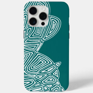 Coque iPhone 15 Pro Max Vagues turquoises