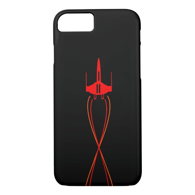 Coques Case-Mate iPhone Vaisseau spatial rouge (Dos)